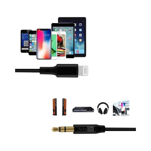 Acceon Lightning To Aux Cable Black - Image 4