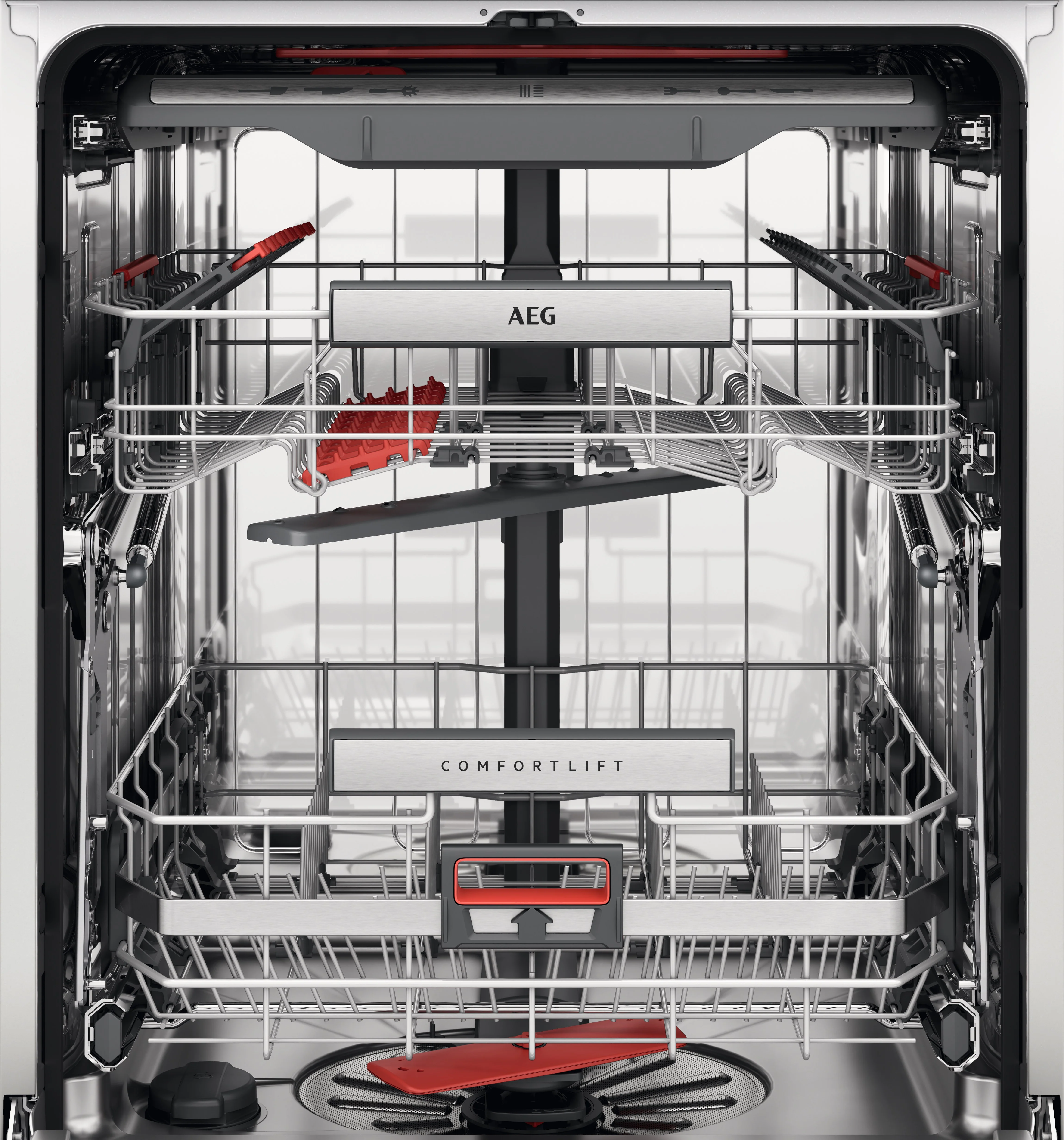 AEG Built-in Dishwasher Comfortlift, Satellite Clean, Energy saving, Maxiflex, Touch Controls, 14 Place settings, 7 programme, White, FSK83827P - Image 2