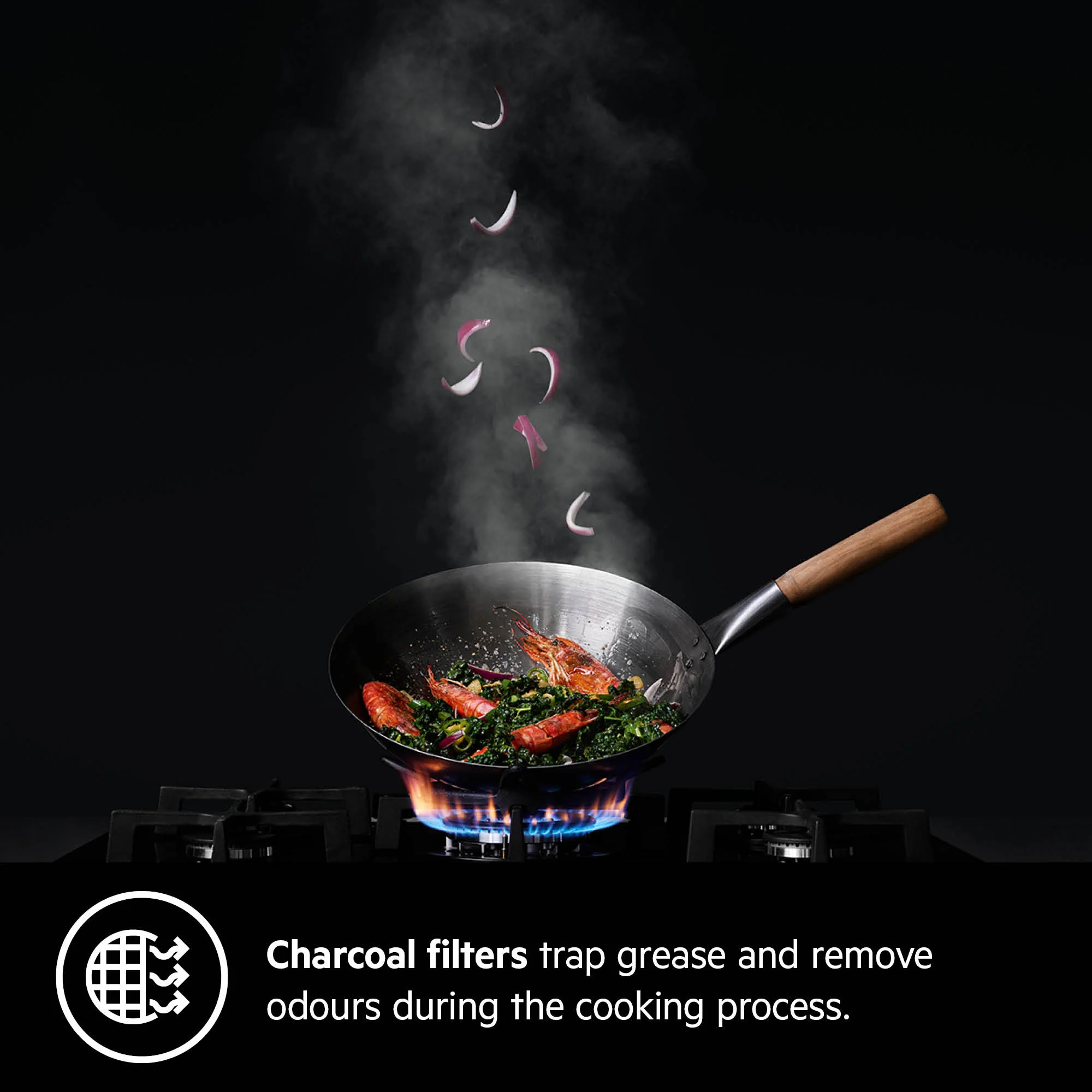 AEG Built-in Hoods 90cm, LED lighting, Hood setting, Charcoal filter, Silver, DUB2930M - Image 4