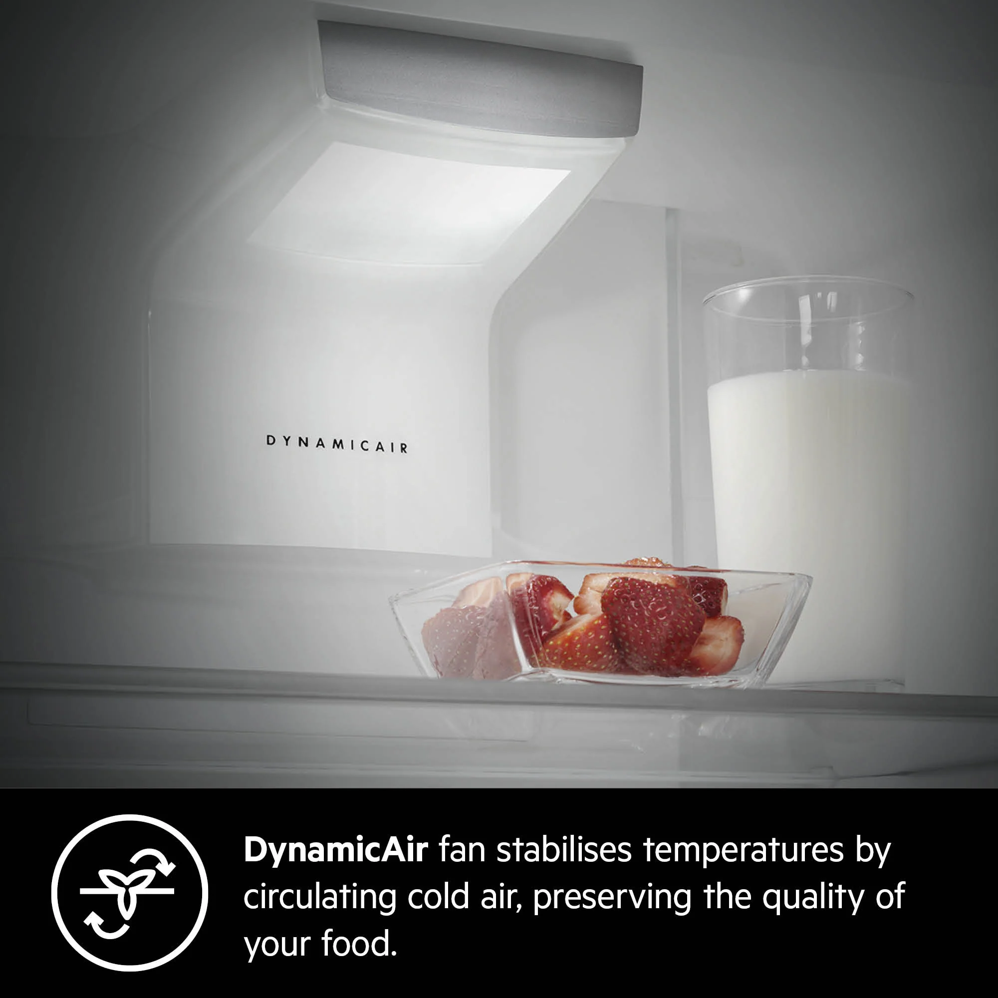 AEG Built-in Refrigerator 240 Litre, No-Frost, inverter Compressor, Tempered glass, Digital Control, White, SCE81816TC - Image 3