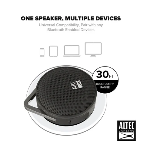Altec Lansing Orbit Go Bluetooth Speaker Black - Image 6