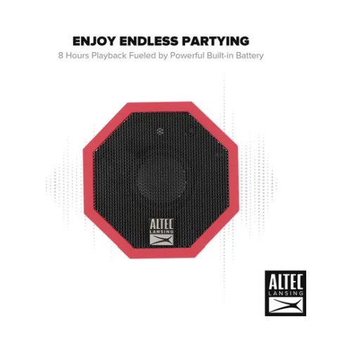 Altec Lansing Solo Bluetooth Speaker Red - Image 3