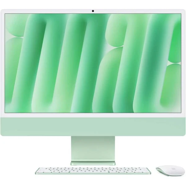 Apple iMac  24-inch (2024), M4 chip with 10-core CPU, 16GB RAM, 256GB SSD, 10-core GPU, 4.5K Retina Display, English Keyboard, UAE Version, Green, MWUY3ZS/A