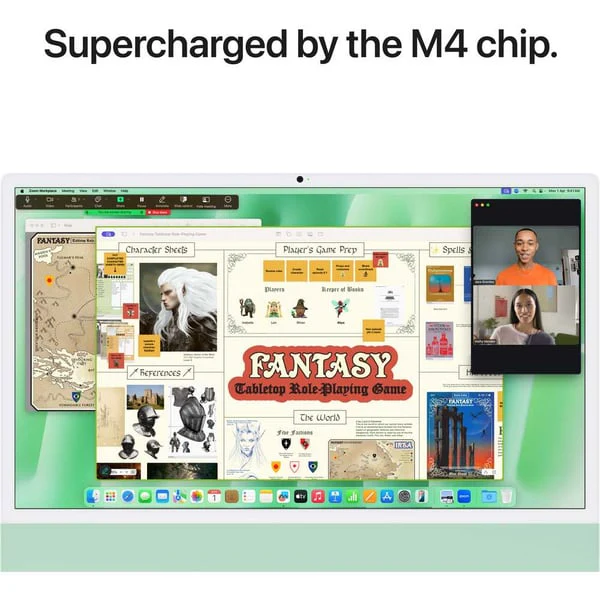 Apple iMac  24-inch (2024), M4 chip with 10-core CPU, 16GB RAM, 512GB SSD, 10-core GPU, 4.5K Retina Display, English Keyboard, UAE Version, Green, MWV03ZS/A - Image 5