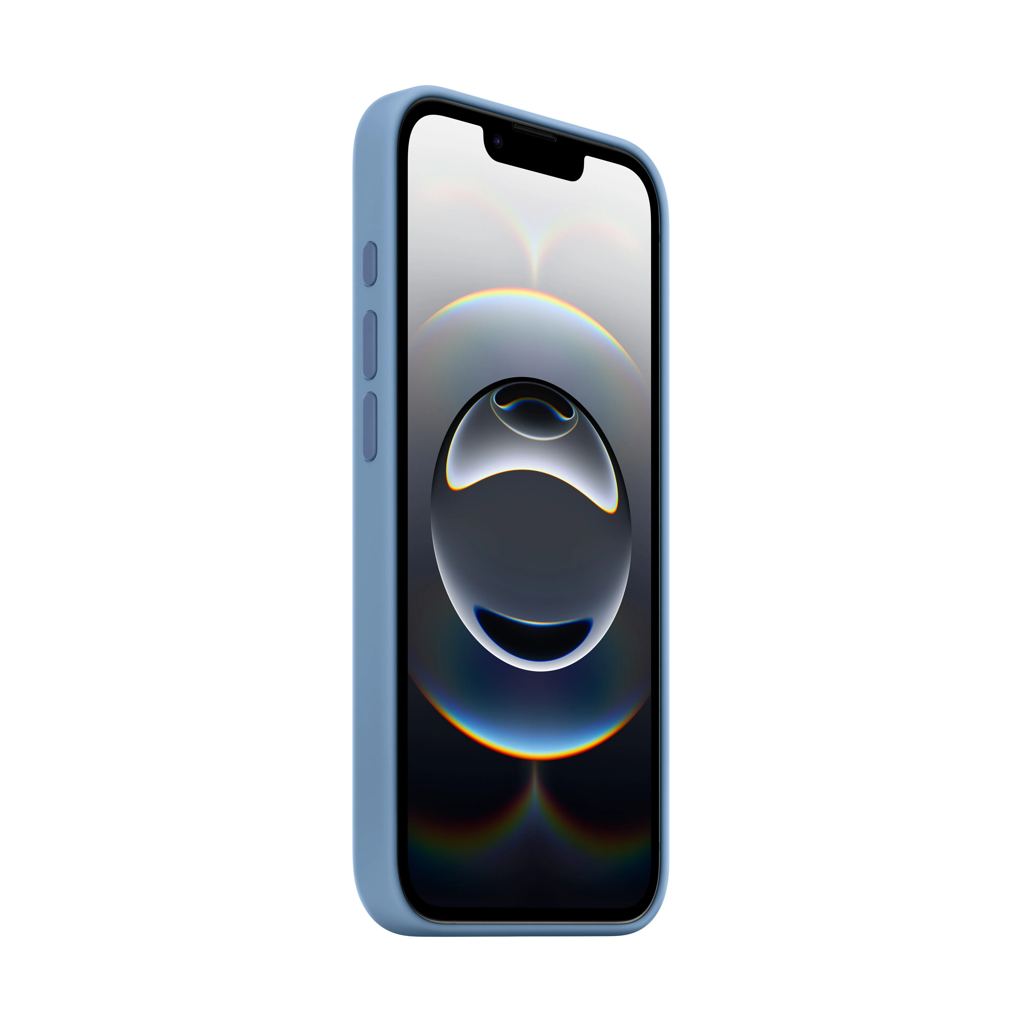 Apple iPhone 16e Silicone Case, Winter Blue - Image 2