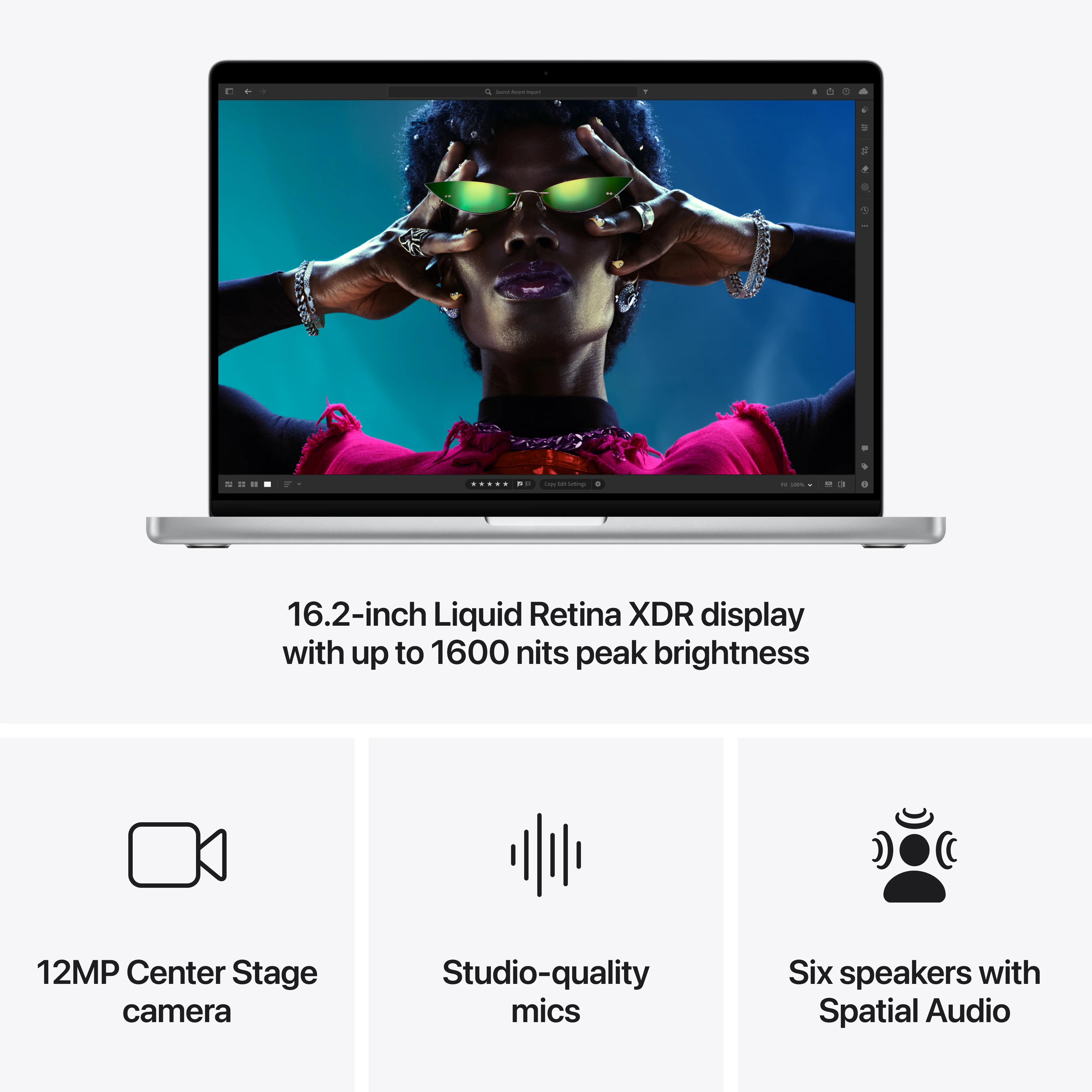 Apple Macbook Pro 16-inch (2024), M4 Max chip with 14-core CPU, 36GB RAM, 1TB SSD, 32-core GPU, 16.2-inch Liquid Retina XDR display, Arb-Eng Keyboard, UAE Version, Silver, MX2V3AB/A - Image 6