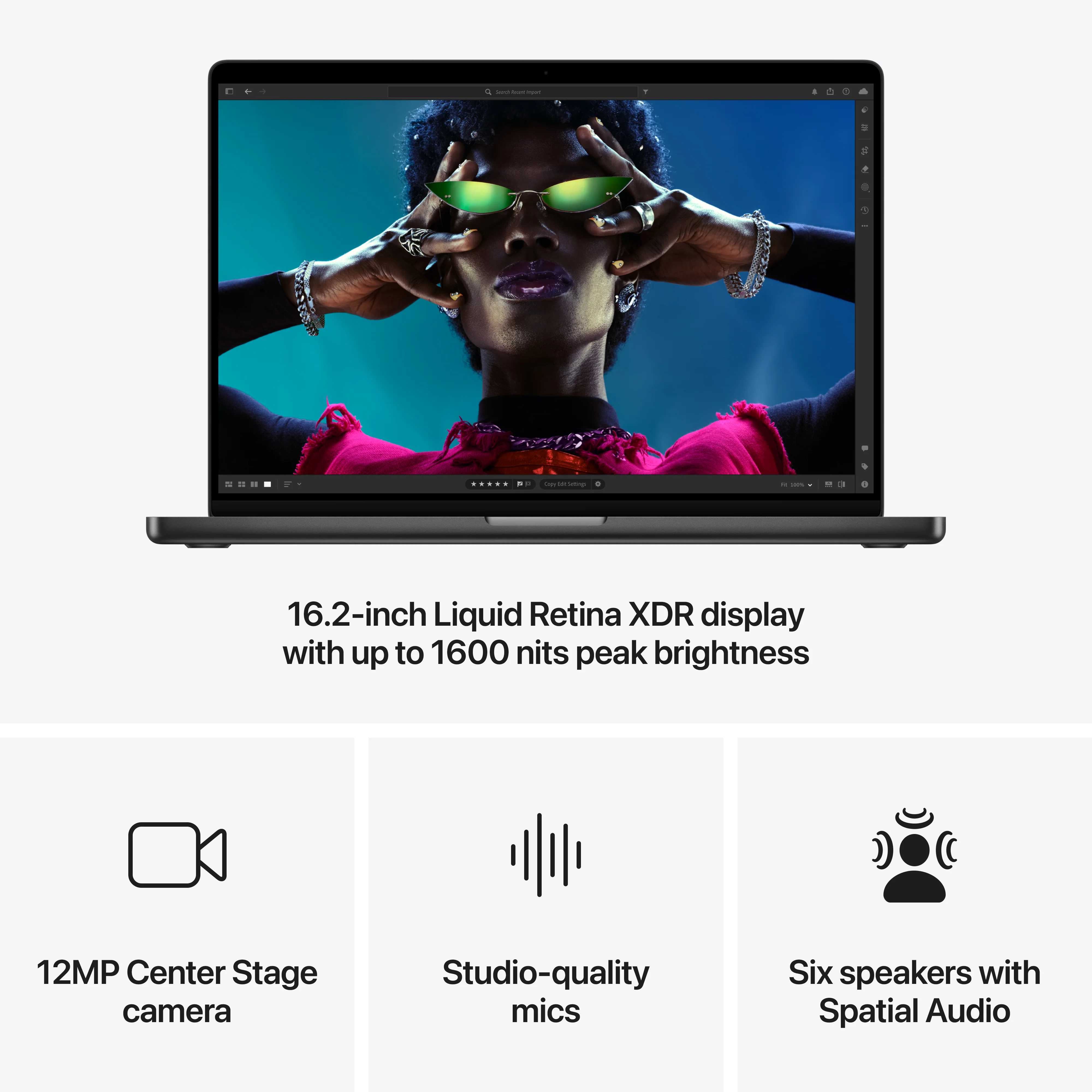 Apple Macbook Pro 16-inch (2024), M4 Pro chip with 14-core CPU, 24GB RAM, 512GB SSD, 20-core GPU, 16.2-inch Liquid Retina XDR display, Arb-Eng Keyboard, UAE Version, Space Black, MX2X3AB/A - Image 6