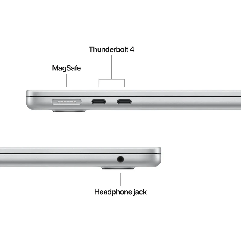Apple MacBook Air 13, 13.6-inch display, M4, 16GB RAM, 256GB Storage, English-Arabic Keyboard, Silver (2025) - Image 7