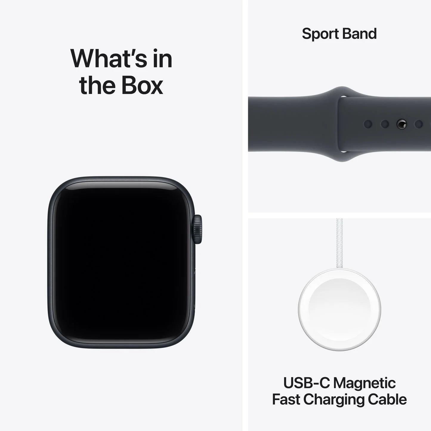 Apple Watch SE 3 GPS 40mm, Midnight Aluminium Case with Midnight Sport Band, S/M - Image 8