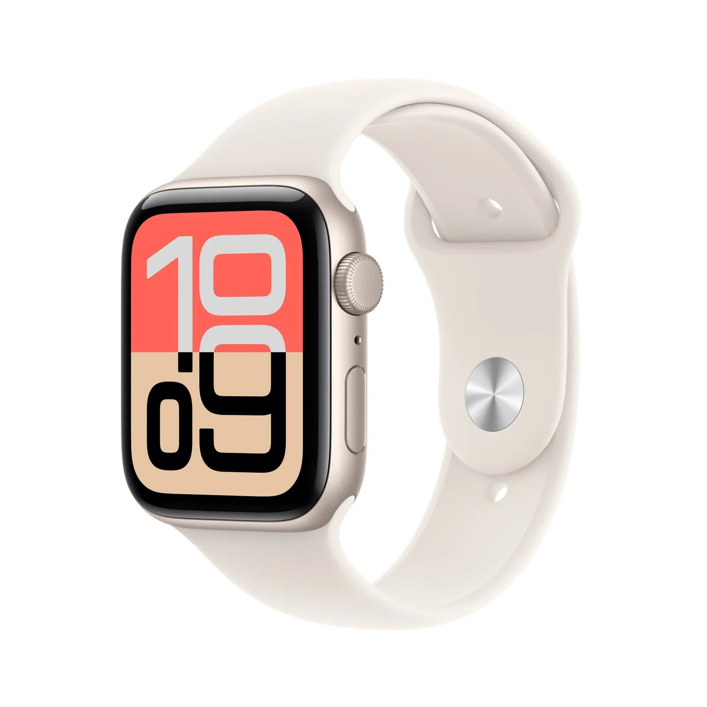 Apple Watch SE 3 GPS 40mm, Starlight Aluminium Case with Starlight Sport Band, S/M