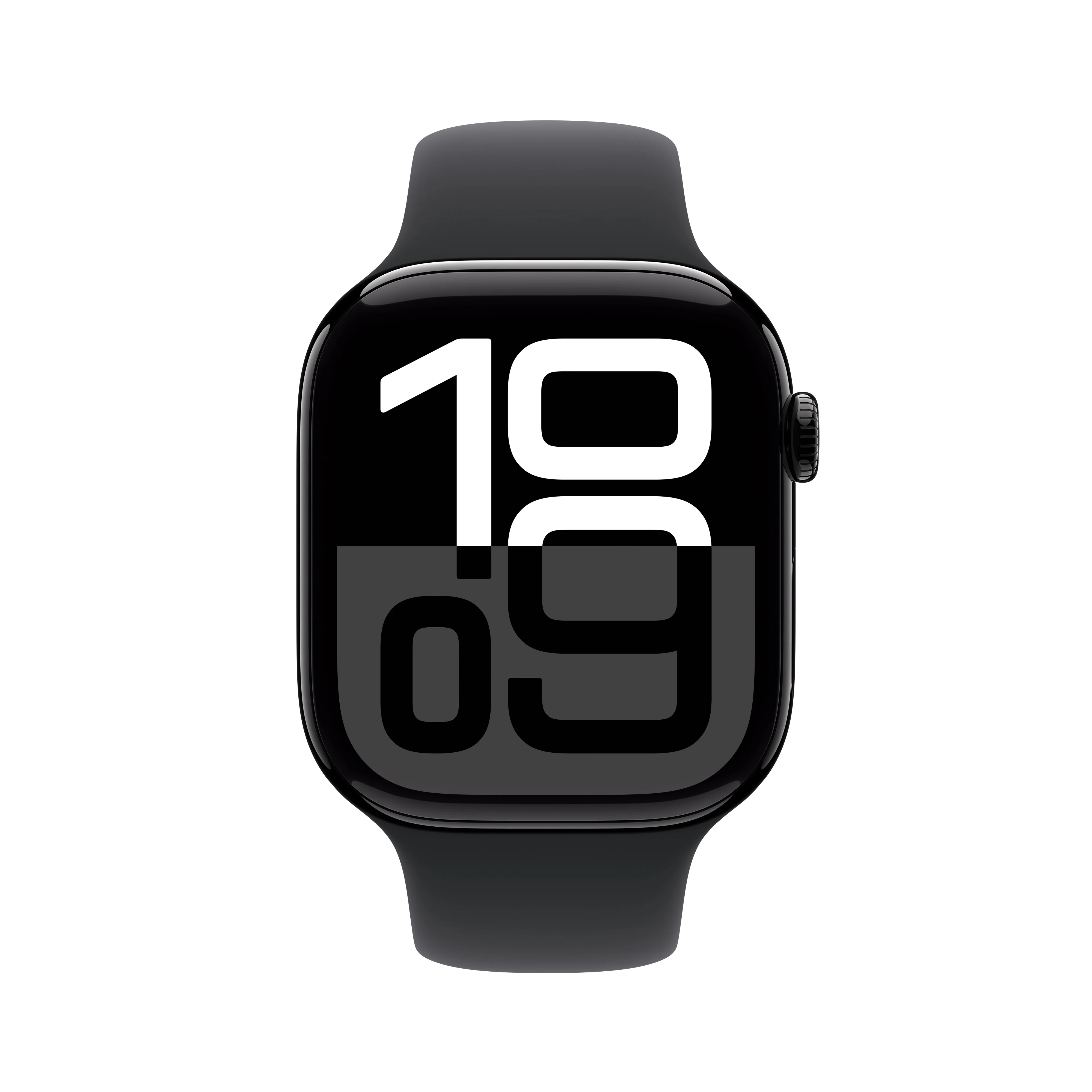 Apple Watch Series 10 GPS + Cellular 42mm Jet Black Aluminium Case with Black Sport Band - S/M, MWX63QA/A - Image 2