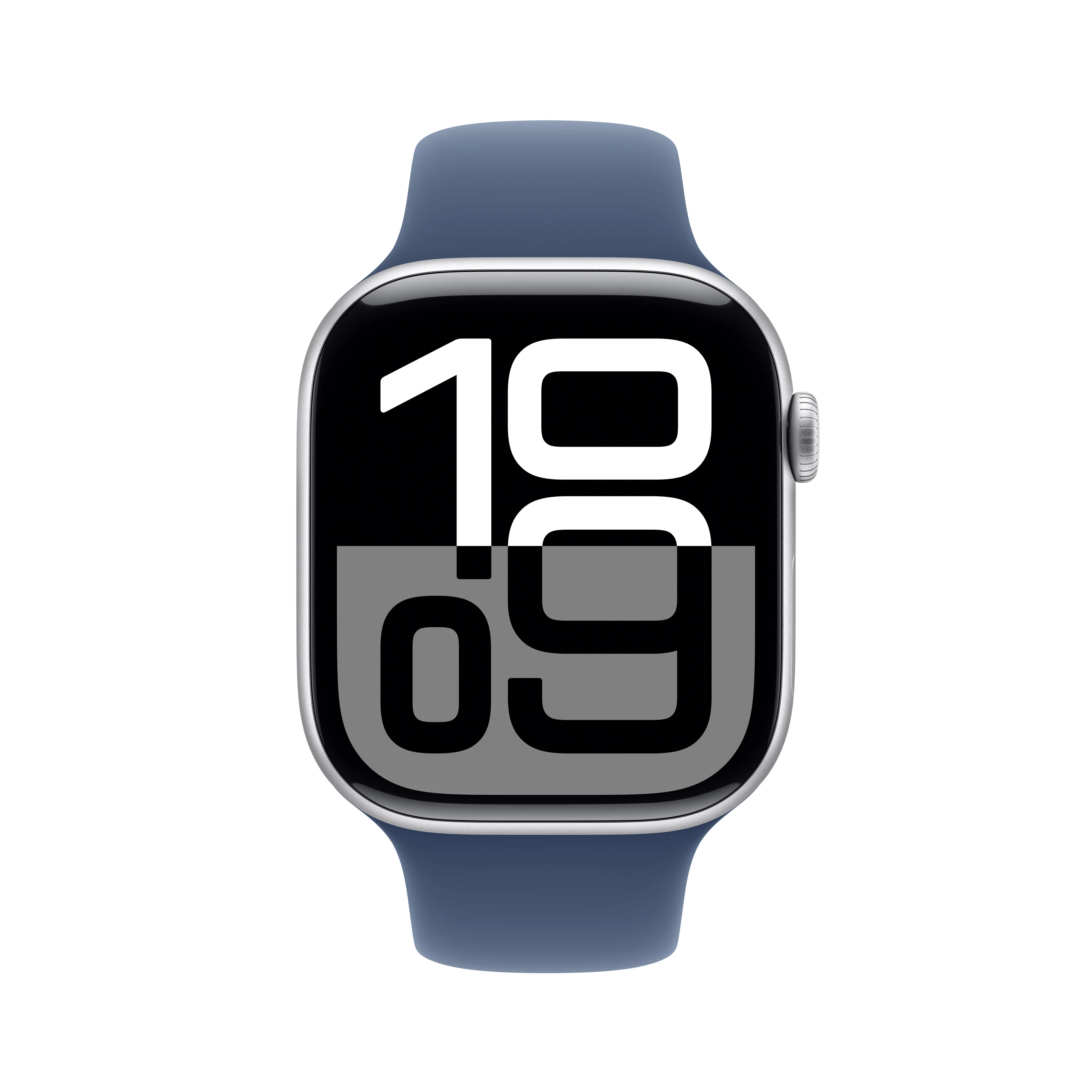 Apple Watch Series 10 GPS + Cellular 42mm Silver Aluminium Case with Denim Sport Band - M/L, MWX43QA/A - Image 2