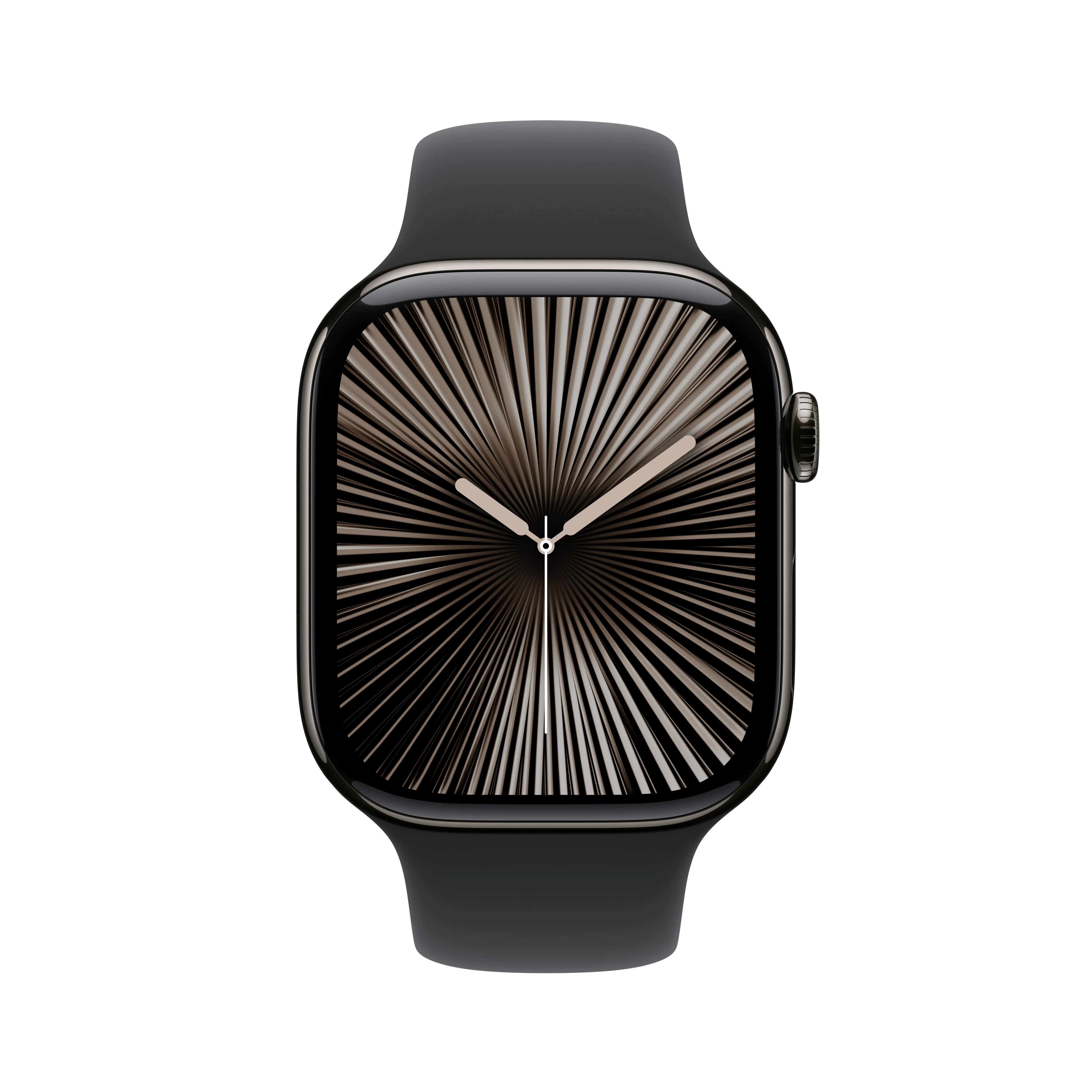 Apple Watch Series 10 GPS + Cellular 42mm Slate Titanium Case with Black Sport Band - S/M, MWXG3QA/A - Image 2