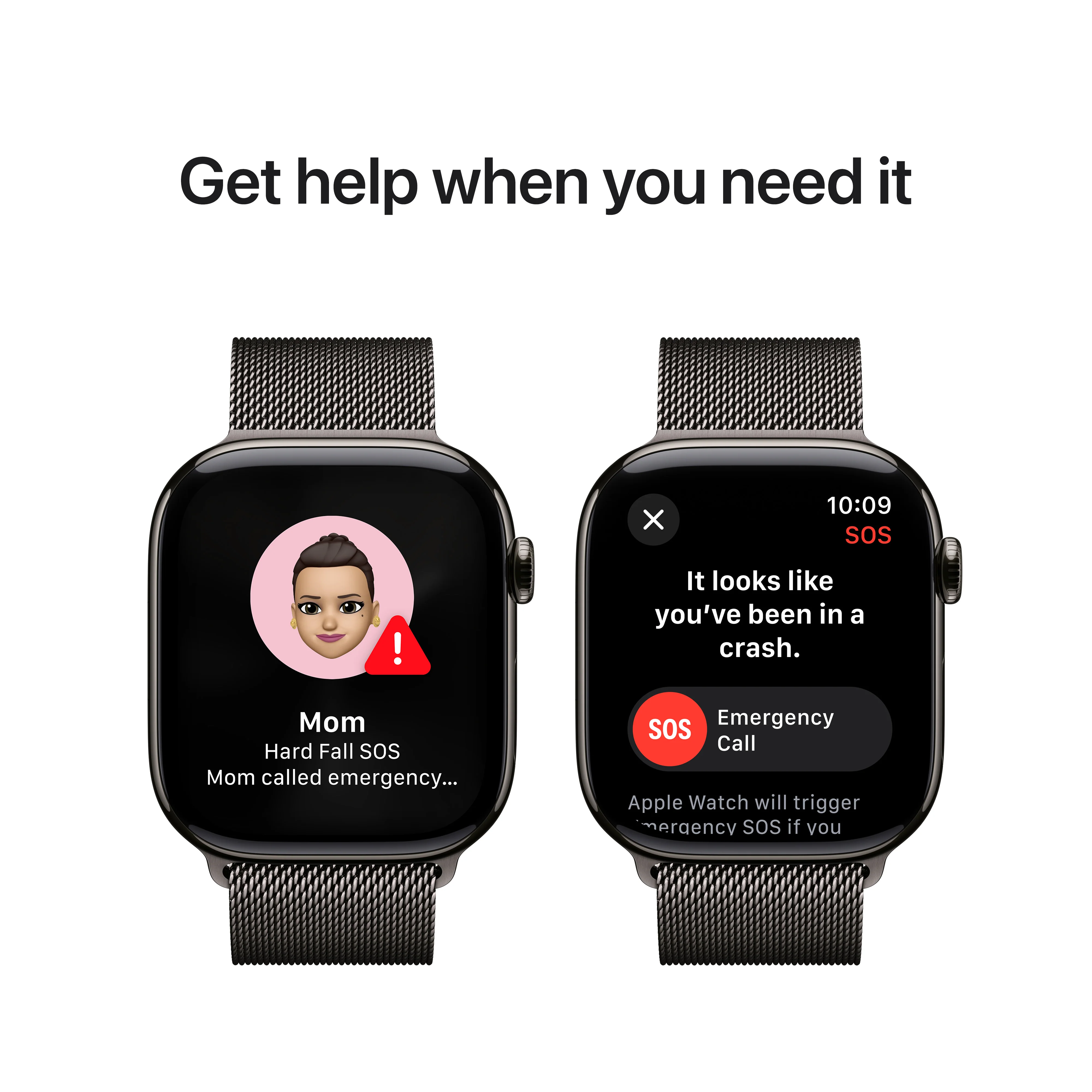 Apple Watch Series 10 GPS + Cellular 46mm Slate Titanium Case with Slate Milanese Loop - M/L, MWYW3QA/A - Image 6