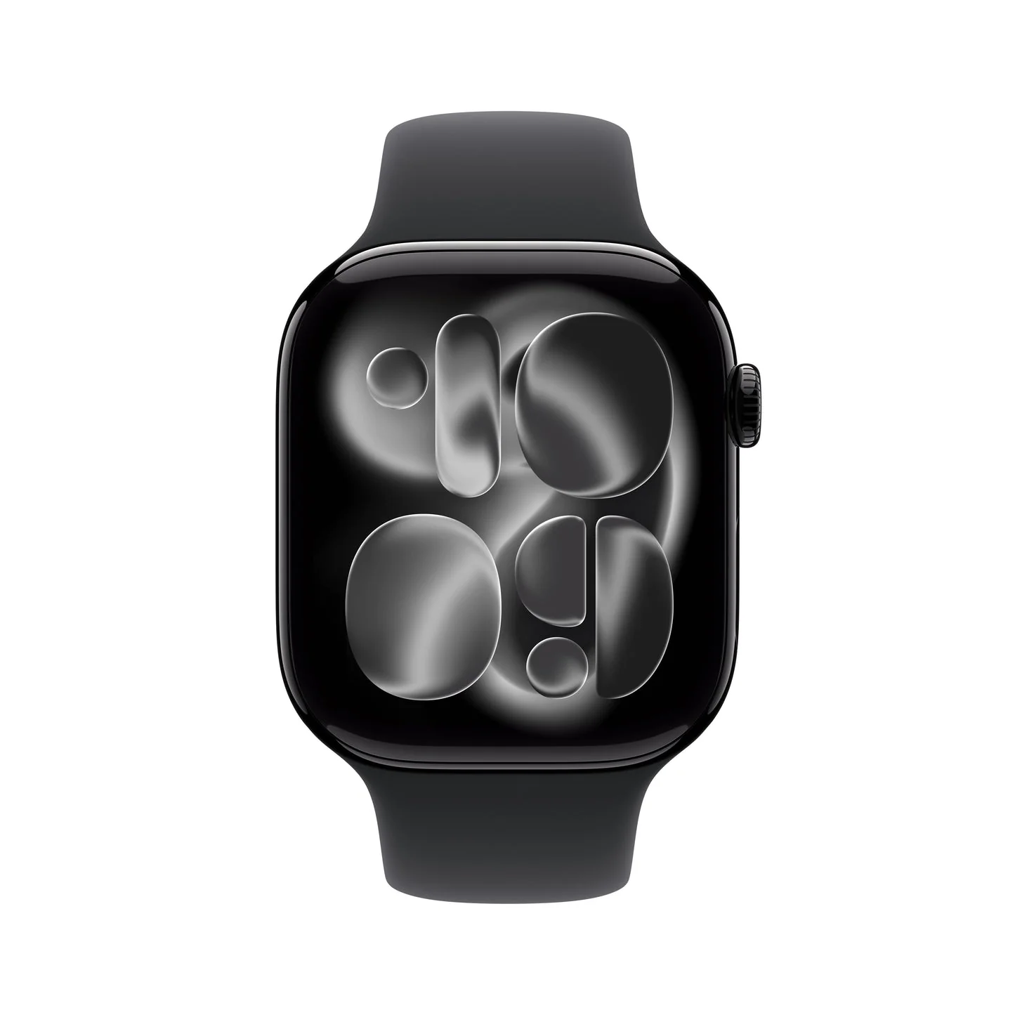 Apple Watch Series 11 GPS 46mm, Jet Black Aluminium Case with Black Sport Band, M/L - Image 2