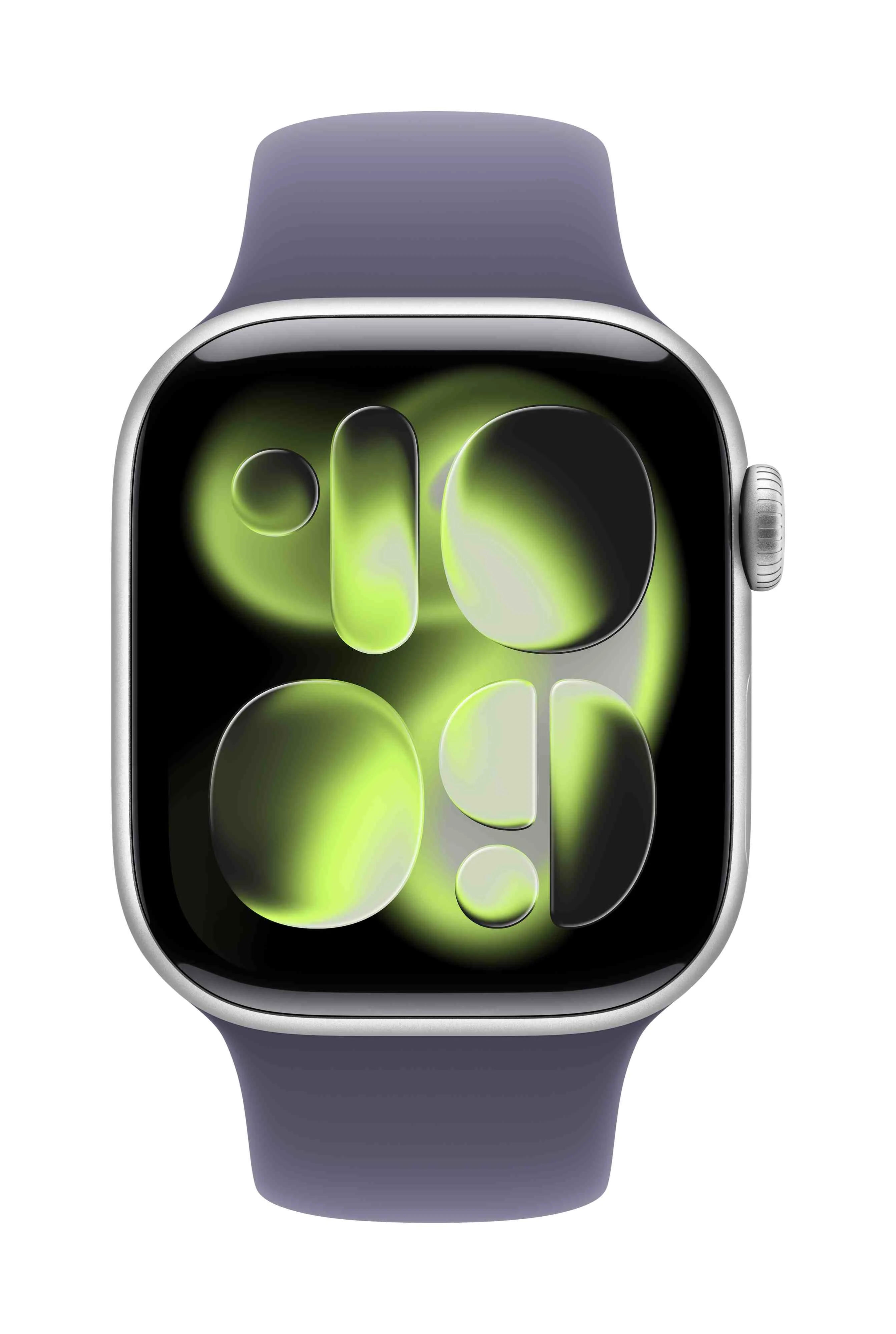 Apple Watch Series 11 GPS + Cellular 42mm, Silver Aluminium Case with Purple Fog Sport Band, M/L - Image 2