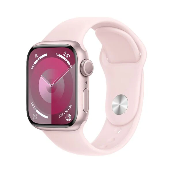 Apple Watch Series 9 GPS 41mm Pink Aluminium Case + Light Pink Sport Band - M/L