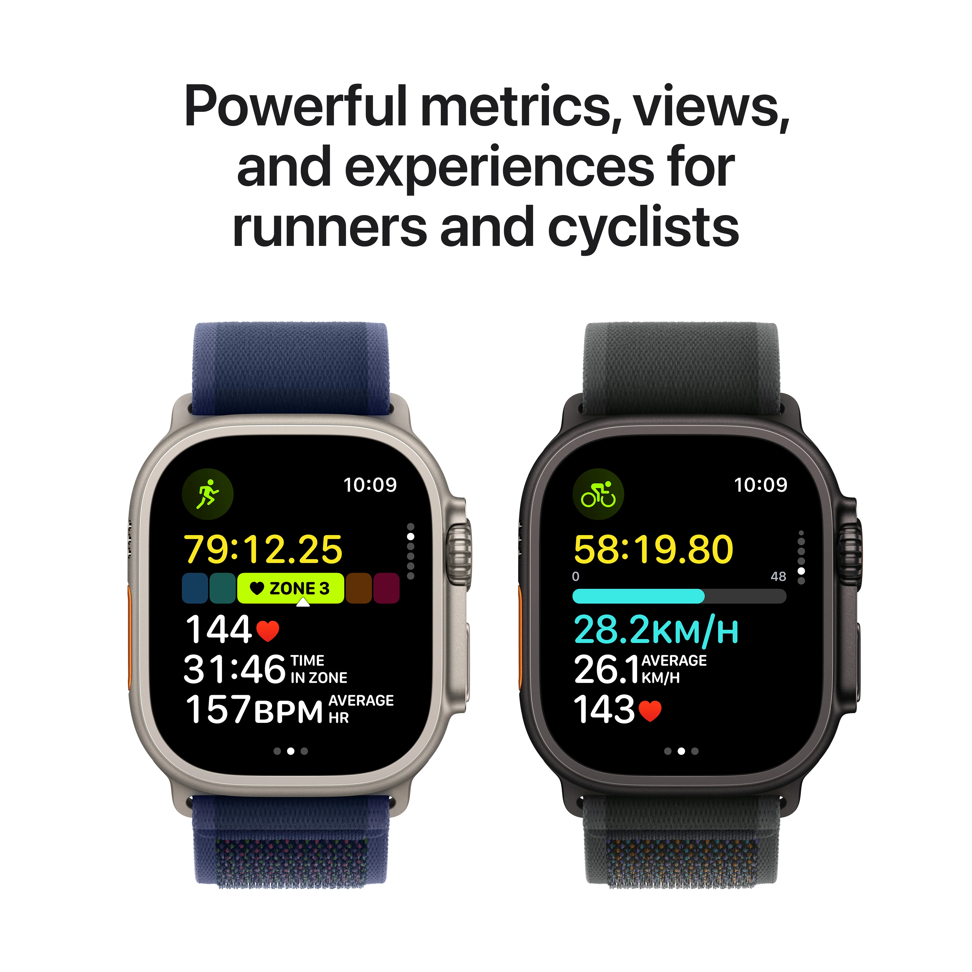 Apple Watch Ultra 2 GPS + Cellular 49mm Black Titanium Case with Dark Green Alpine Loop - Medium, MX4R3QA/A - Image 4
