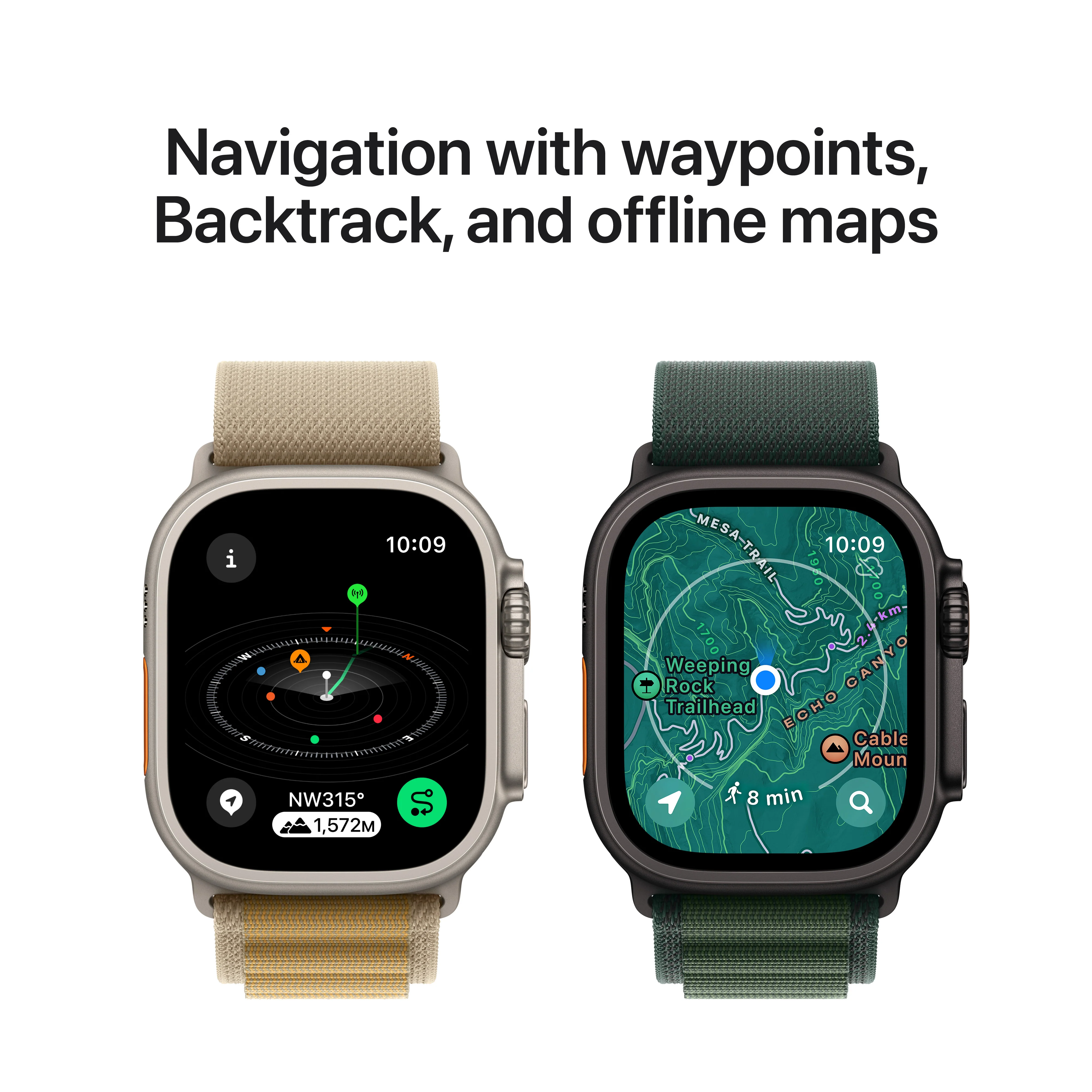 Apple Watch Ultra 2 GPS + Cellular 49mm Natural Titanium Case with Natural Titanium Milanese Loop - L, MX5T3QA/A - Image 6