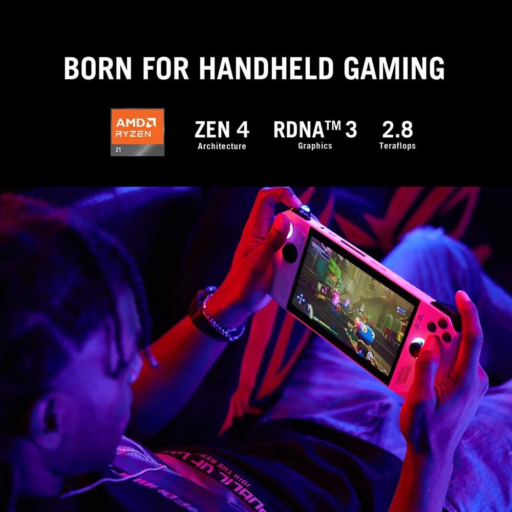 Asus Rog Ally Handheld Gaming Console White - Image 3