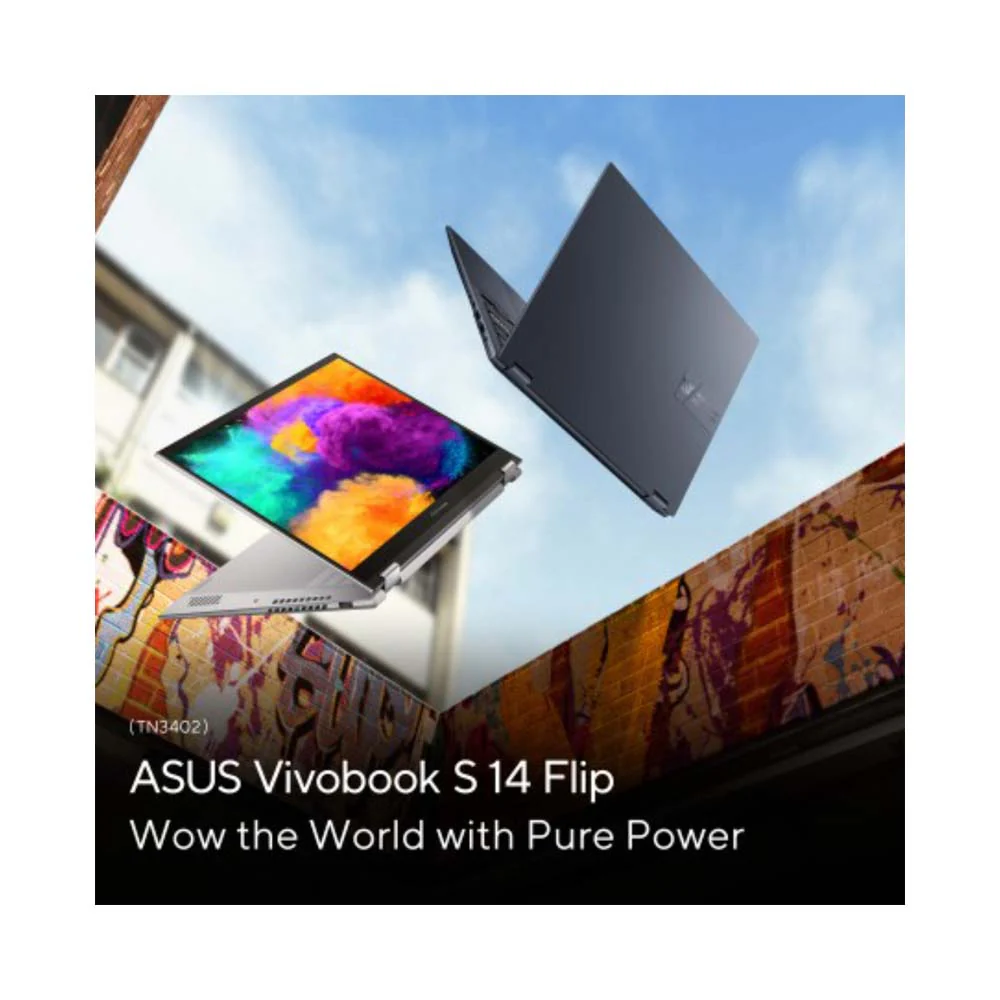 ASUS Vivobook S 14 Flip 14-Inch Ryzen 7-7730U 16GB RAM/1TB SSD AMD Radeon Quiet Blue - Image 2
