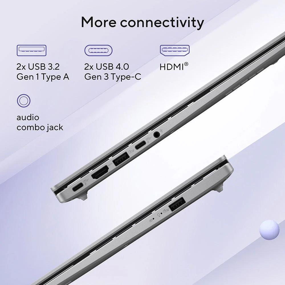 Asus Vivobook 14 Copilot+ PC Snapdragon X X1 26 100, 16GB RAM, 1TB SSD, 14-inch display, Windows 11 Home - Image 9