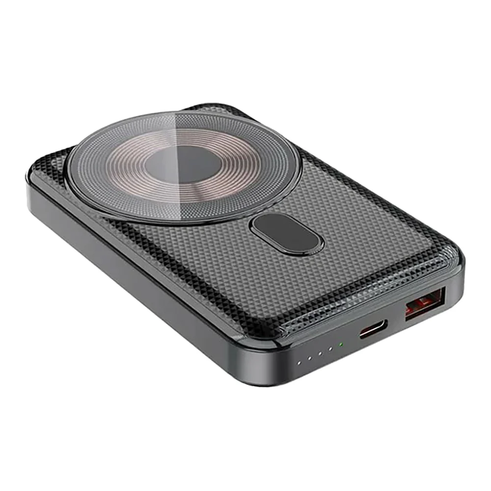 Aspor Wireless Charging Power Bank 1000mAh Black - Image 6