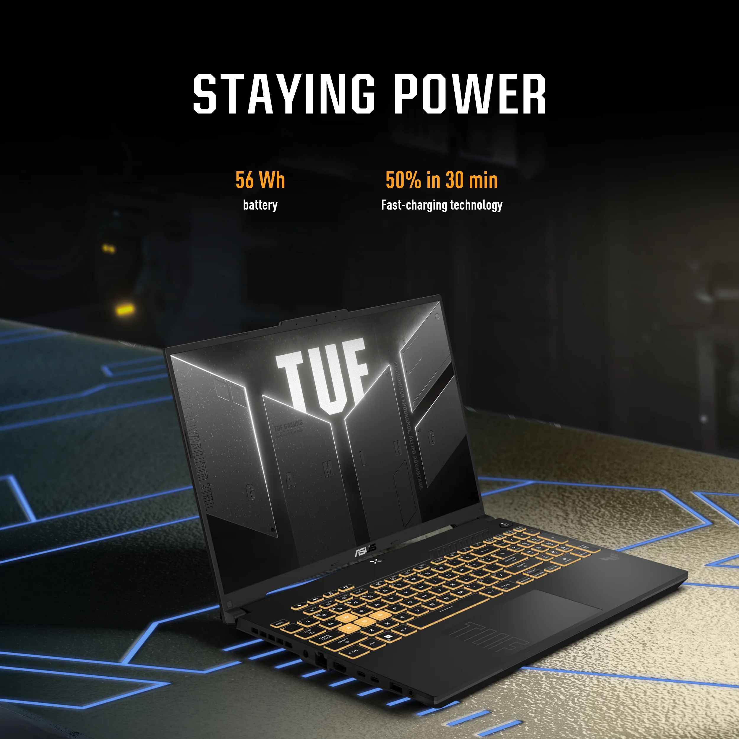 Asus TUF F16 Gaming Laptop Intel Core 5-210H, 16GB RAM, 512GB SSD, 16-inch display, Gray - Image 9