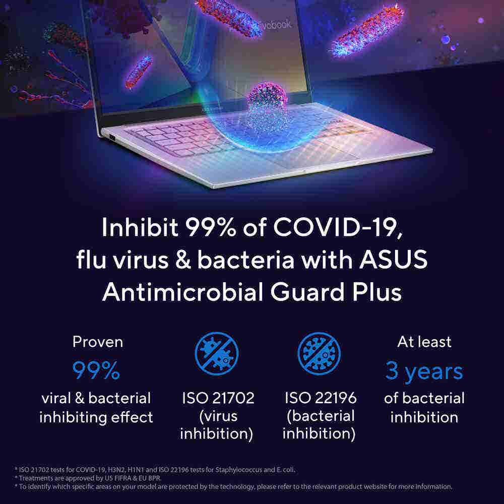 ASUS Vivobook X1404VA-NKI585WU  Laptop, Intel 13th Gen i5-1335U, 8GB RAM, 512GB SSD, Intel UHD, 14 Full HD, Windows 11 Home, Quiet Blue - Image 6