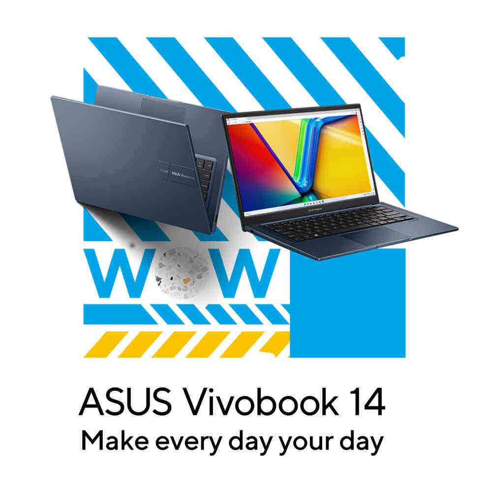 ASUS Vivobook X1404VA-NKI585WU  Laptop, Intel 13th Gen i5-1335U, 8GB RAM, 512GB SSD, Intel UHD, 14 Full HD, Windows 11 Home, Quiet Blue - Image 9