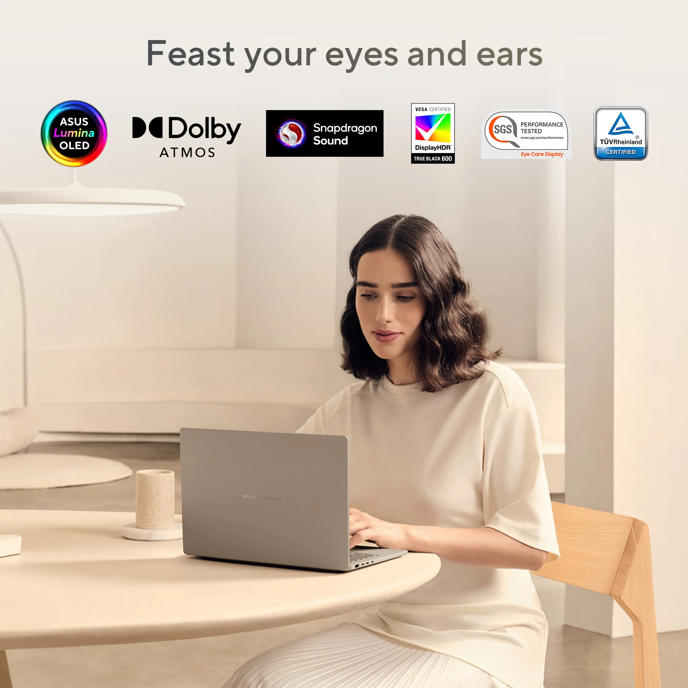 Asus Zenbook A14 Notebook, 12 CORE Hamoa Snapdragon X Elite X1E 78 100, 32GB RAM, 1TB Storage, 14-inch WUXGA (1920 x 1200) OLED 16:10, Qualcomm Hexagon NPU Graphics up to 45TOPS, Win 11 Home, Zabriskie Beige - Image 12