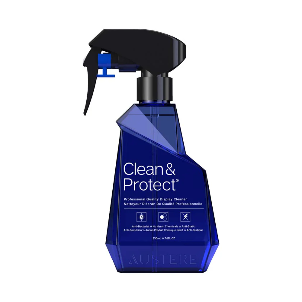 Austere screen cleaning spray+polish pad