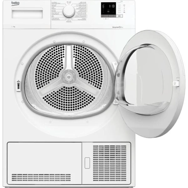 BEKO DC7W DRYER, 7 kg capacity, Condenser Dryer, Knob Control, 220-240 Volts, 50 Hz, 7 kg capacity, Turkey, white - Image 3