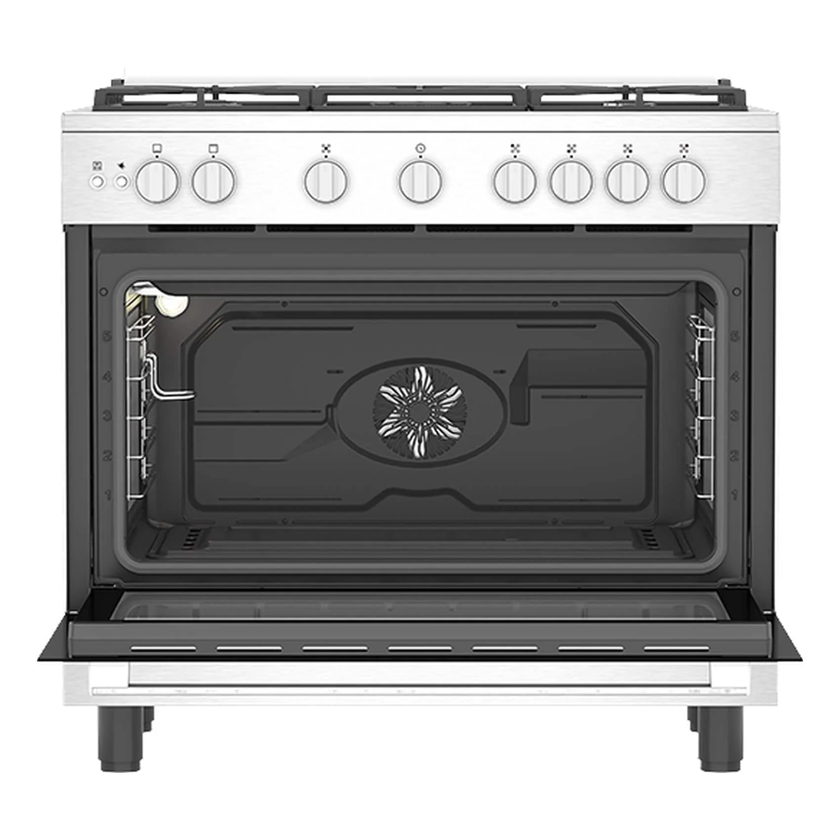 Beko Gas Cooker, 90 CM, 1 Year Warranty, Inox, BGGR 11127 GX - Image 5