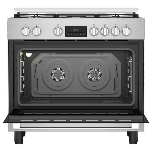 Beko Gas Cooker, 90 CM, 1 Year Warranty, Inox, BGTW 11227 EXA - Image 3