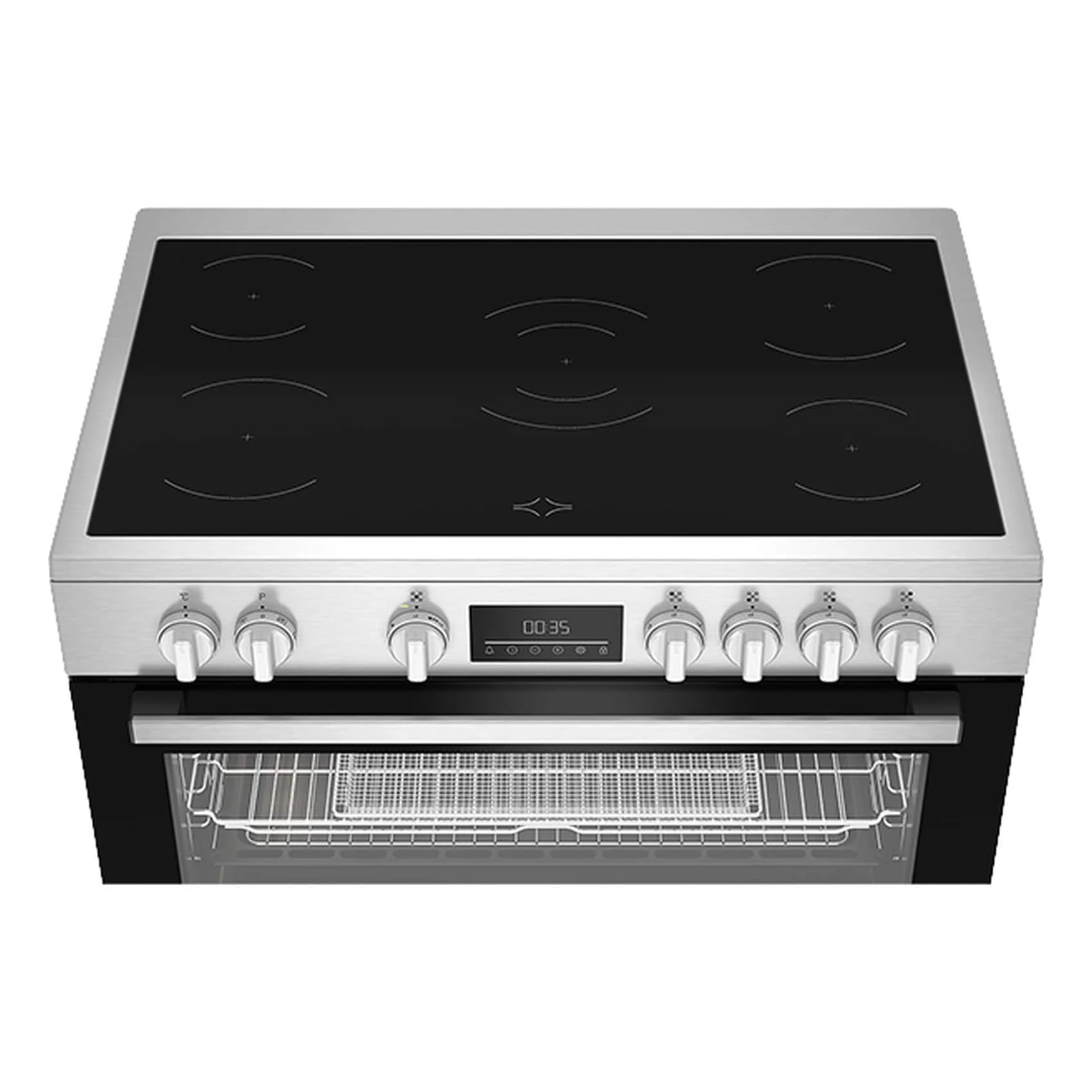 Beko Electric Cooker, 90 CM, 1 Year Warranty, Inox, BGM 30203 EX - Image 3
