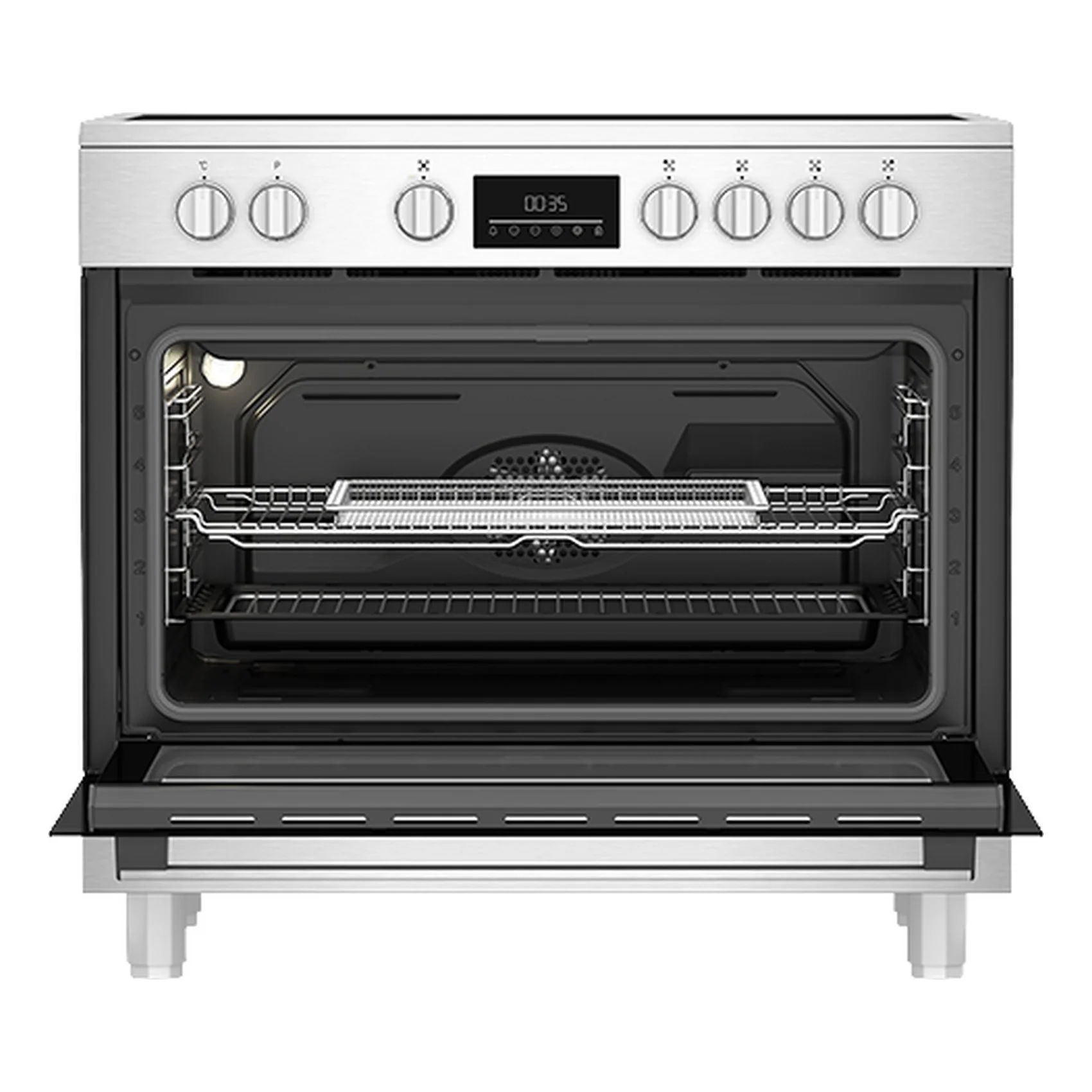 Beko Electric Cooker, 90 CM, 1 Year Warranty, Inox, BGM 30203 EX - Image 5