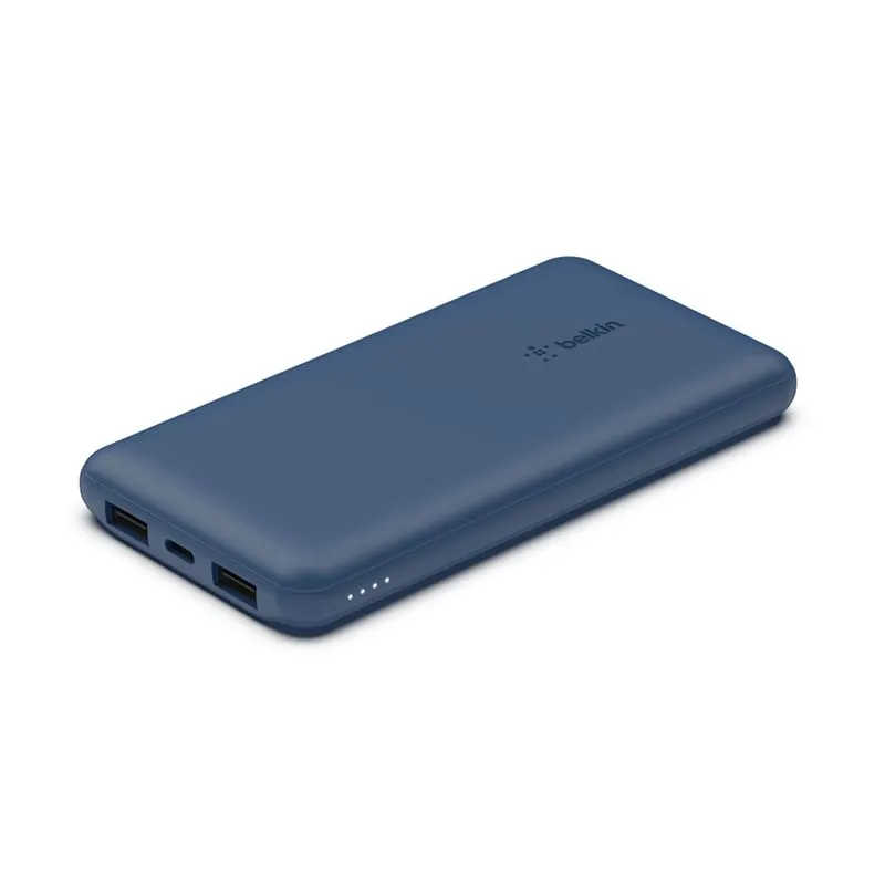 Belkin 10000mAh Power Bank 3-Port Portable Charger 15W – Blue - Image 2
