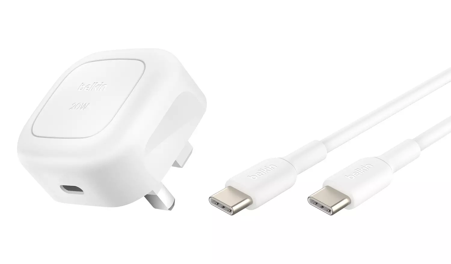 Belkin 20W USB-C Wall Charger with USB-C Cable – Fast Charging Adapter - Image 2