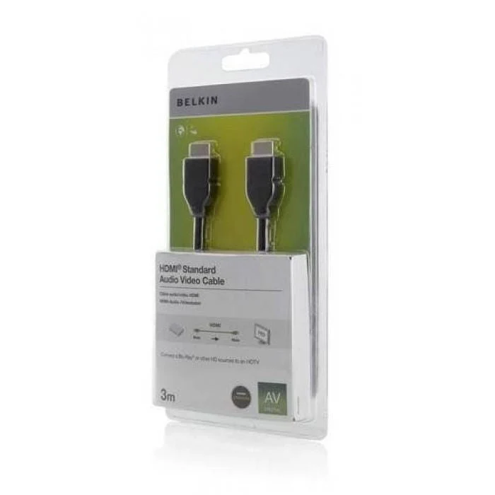 Belkin HDMI Cable 4K Ultra HD High Speed HDMI Cable 3M – Black - Image 2