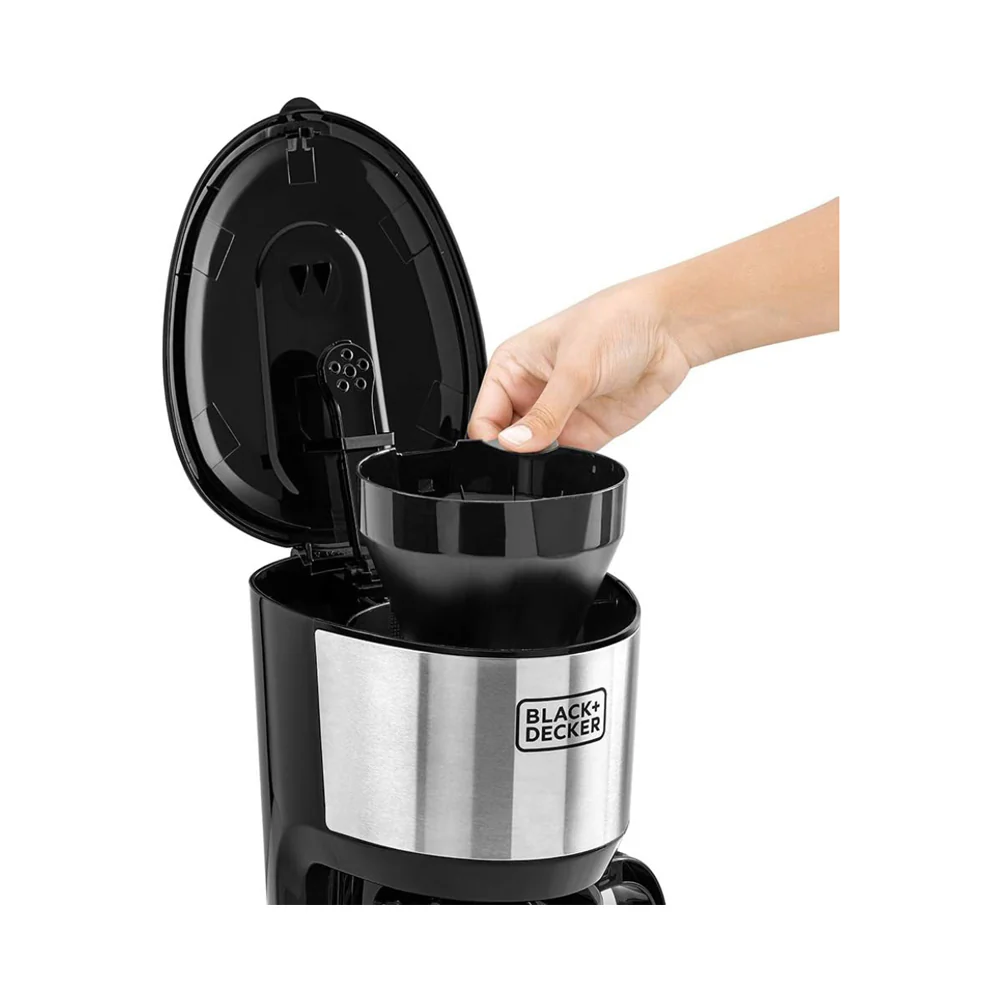 Black + Decker 10 Cup Glass Coffee Machine 1.25L Black - Image 3