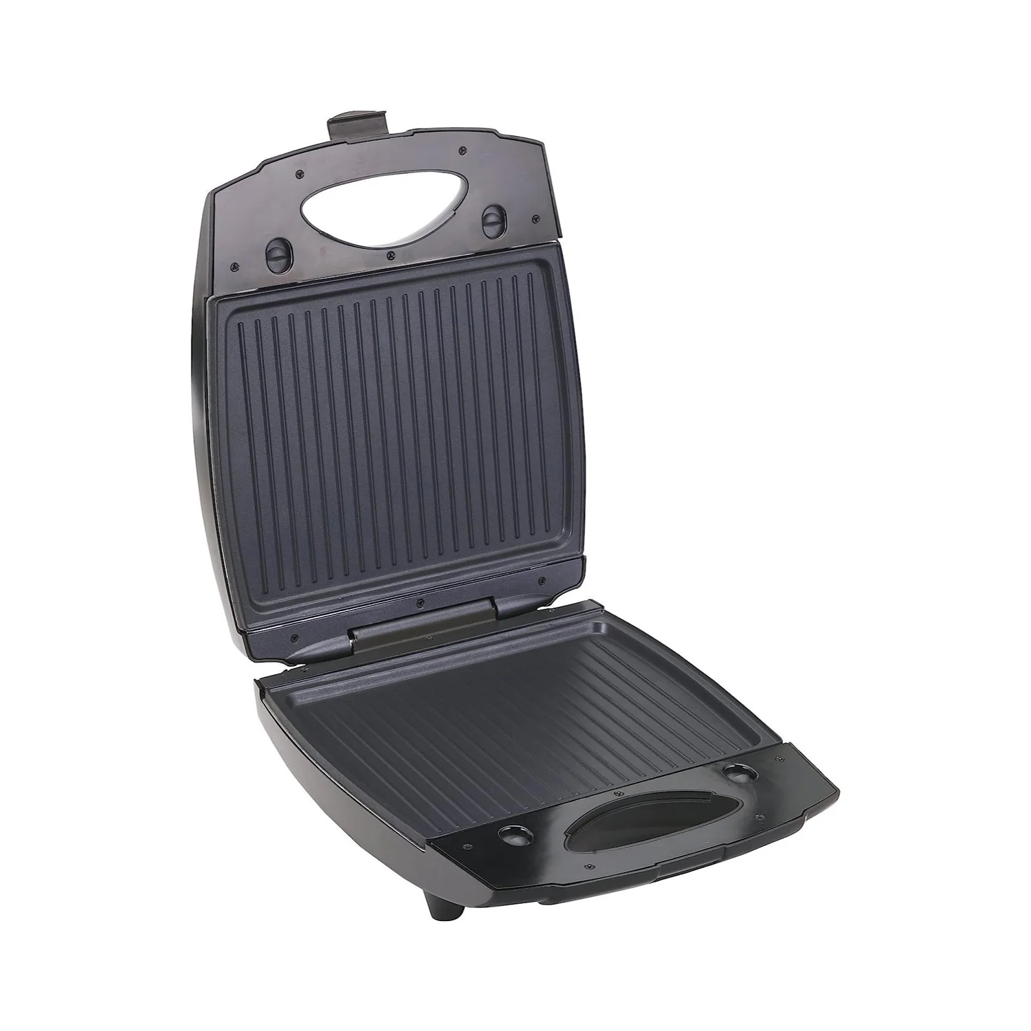 Black + Decker 1400W Sandwich Maker 4 Slot, Non-Stick Interchangable And Grill With Indicator Thermostat Control Ready to Cook Lights, For Easy Dishes TS4080-B5 - Image 5
