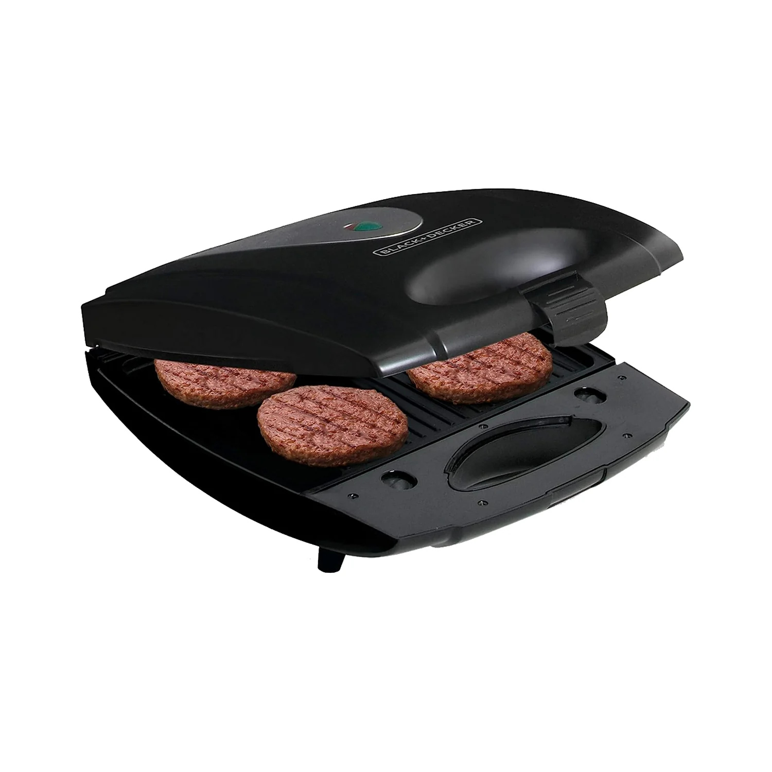 Black + Decker 1400W Sandwich Maker 4 Slot, Non-Stick Interchangable And Grill With Indicator Thermostat Control Ready to Cook Lights, For Easy Dishes TS4080-B5 - Image 7