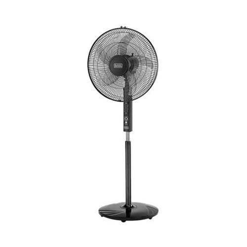 Black + Decker Pedestal Stand Fan 60W, Black, FS1620R-B5 - Image 2