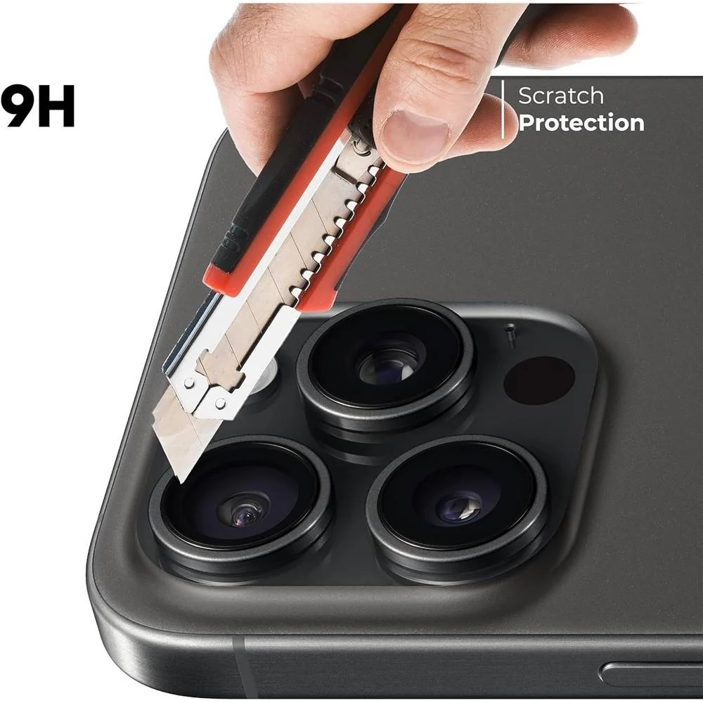 Bluepebble Graphene Camera Glass Lens Protection Clear for Apple  Iphone 15 Pro/15 Pro Max - Image 3
