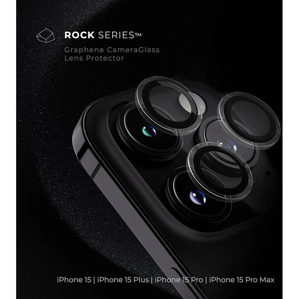 Bluepebble Graphene Camera Glass Lens Protection Clear for Apple  Iphone 15 Pro/15 Pro Max - Image 6