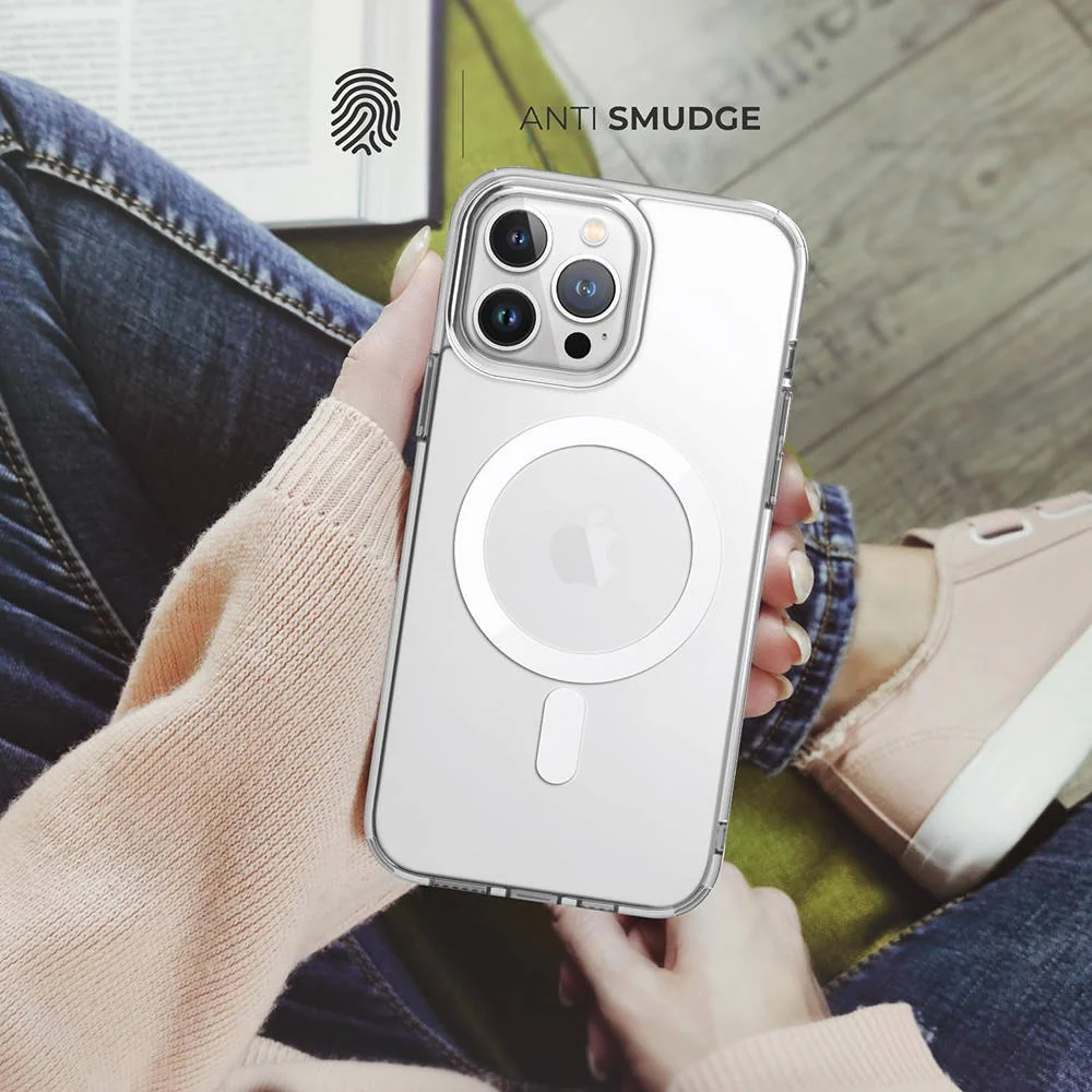 Blupebble Magsafe Safety Phone Case Crystal Clear for Apple Iphone 15 Pro - Image 3