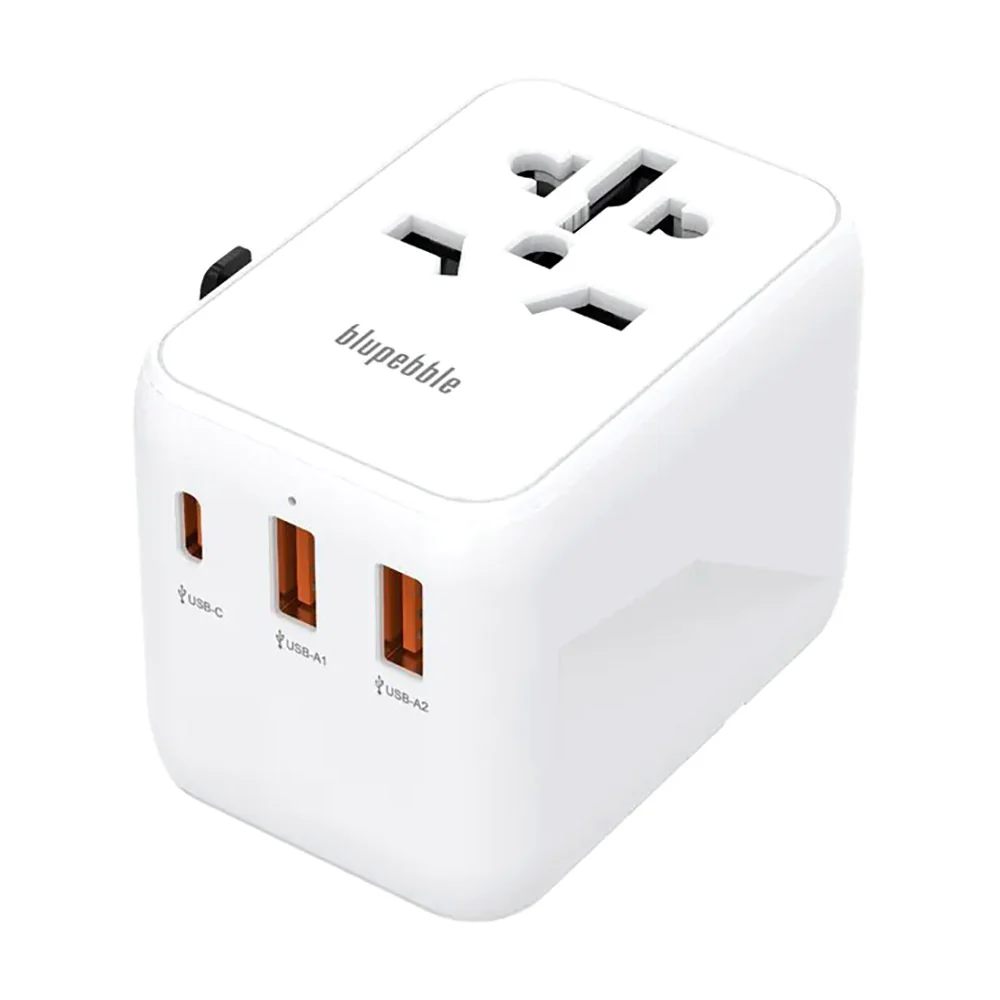 Blupebble Passport 3.1 World Travel Adapter White