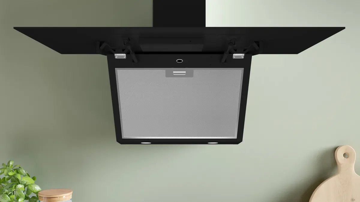 BOSCH SERIES  6 WALL-MOUNTED COOKER HOOD 90 CM, BLACK GLASS PRINTED, DWK97PJ60M - Image 5