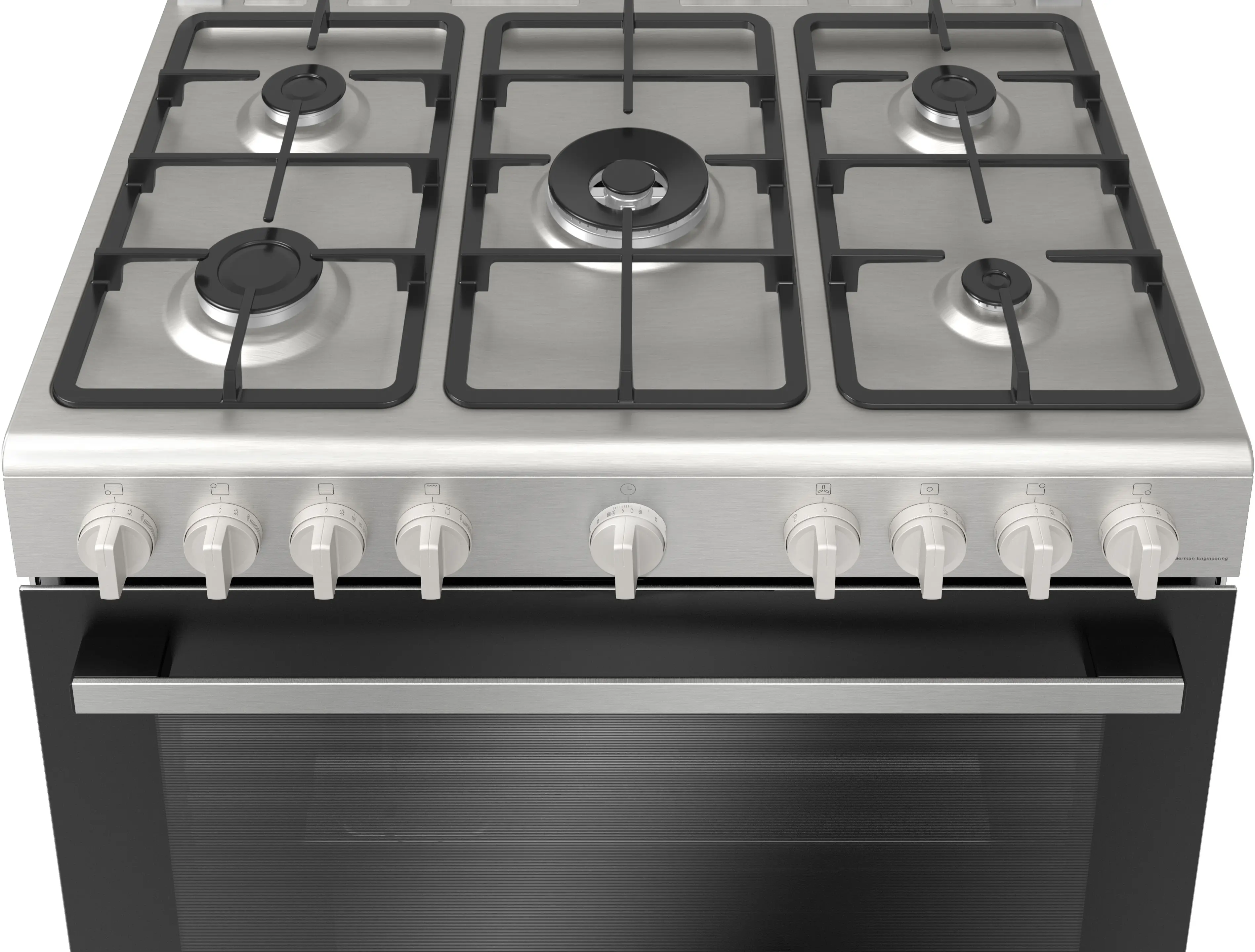 BOSCH Series 2 5 Burner Full Gas Cooker, 90 cm, Stainless steel, HGV1D8W50M - Image 2